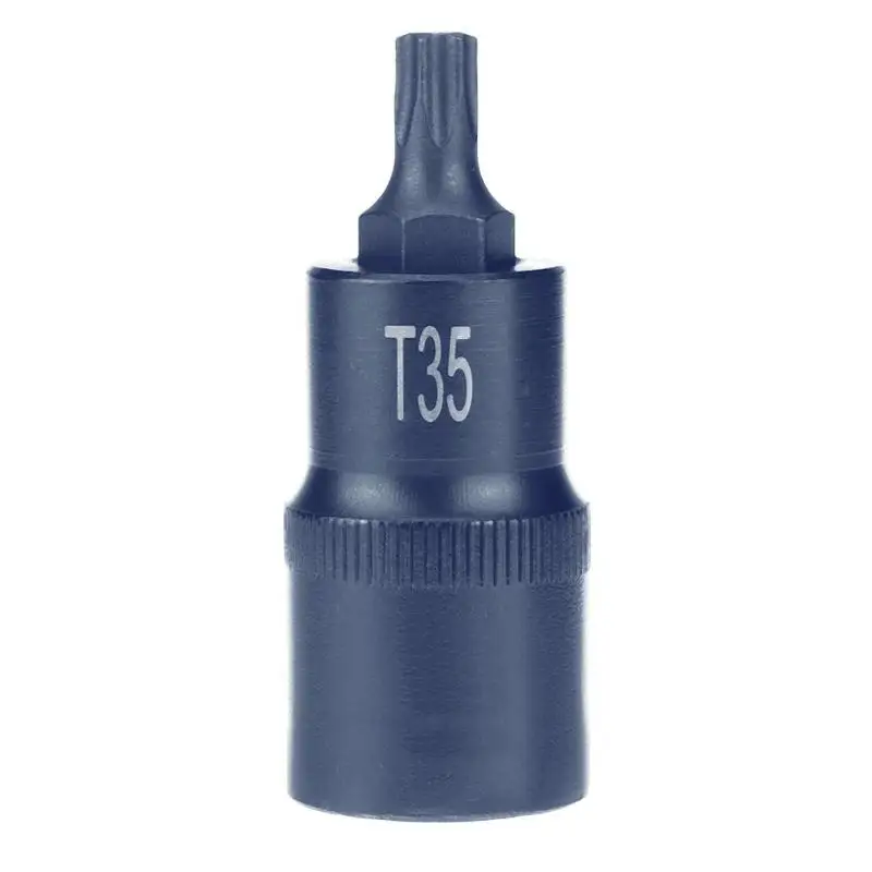 Отвертка бит 1/2 разъем биты адаптер T20 T25 T27 T30 T35 T40 T45 T50 T55 T60 T70 Торцевая головка набор инструментов - Цвет: T35