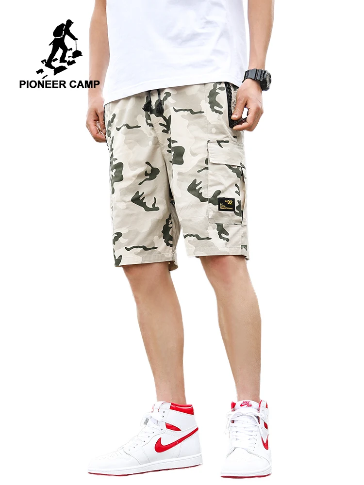 

Pioneer Camp Camo Military Shorts Men Bermuda 2019 Summer Camouflage Cargo Shorts Male Cotton Tactical Short Pant ADK908119