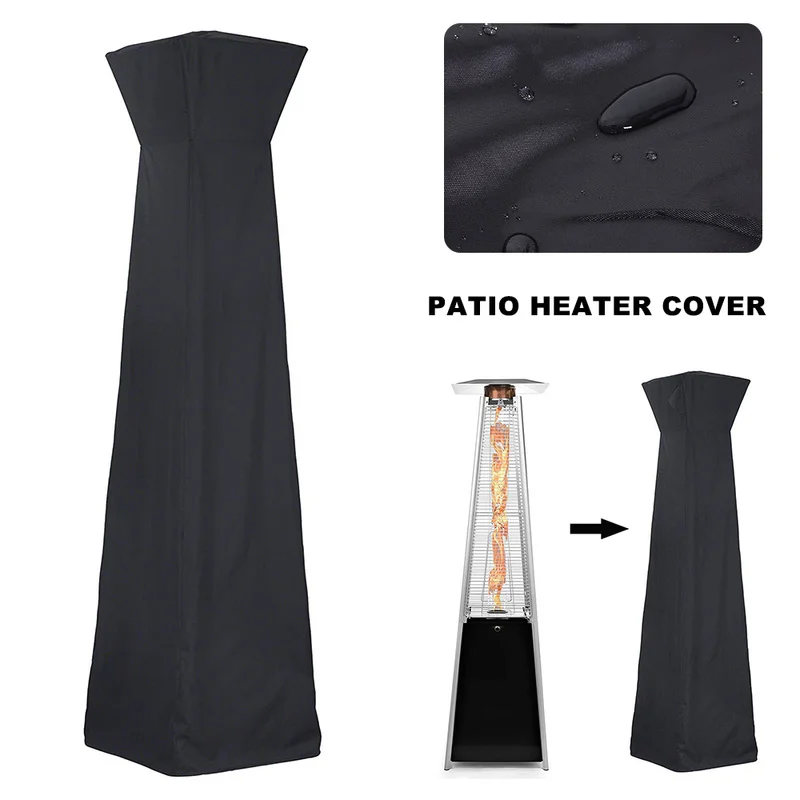 

210D Oxford Fabric Outdoor Patio Heater Cover Rain Waterproof Protector Covers Backyard Garden All-Purpose Dust Cover