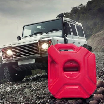 

Red Spare fuel tank Portable Plastic For ATV UTV Motorcycle Car 5L Tool Replacement
