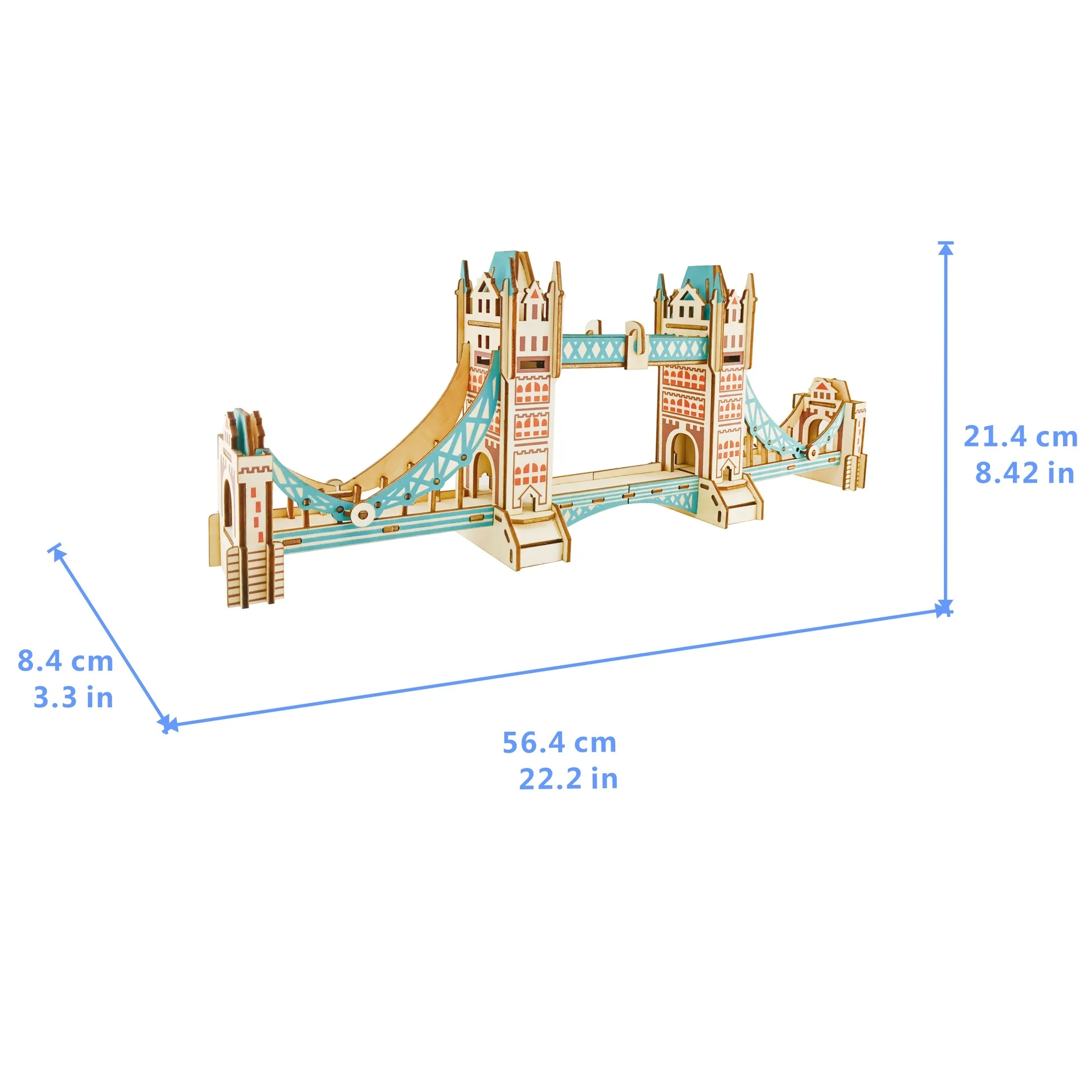 Лазерная резка DIY 3D деревянные головоломки по дереву монтажный комплект Лондонский Тауэрский мост для Рождественский подарок