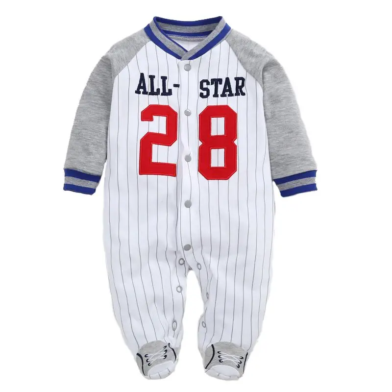 Seartist baby boy бейсбольный комбинезон для новорожденных Carters Footies Bebe Пижама боди костюм Одежда для маленьких мальчиков Одежда для мальчиков комбинезон 30