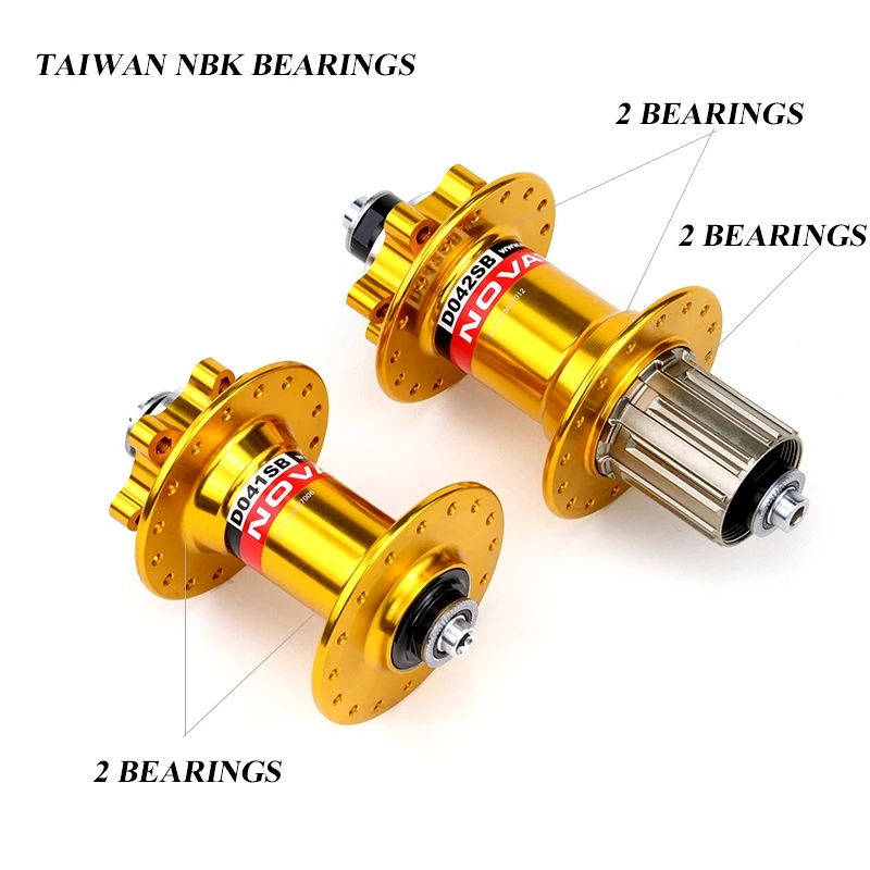 Лидер продаж Novatec D041SB D042SB горный велосипед MTB дисковый тормоз 8 9 10 11 S ступицы алюминиевый сплав 24 28 32 36 H ступица заднего велосипеда