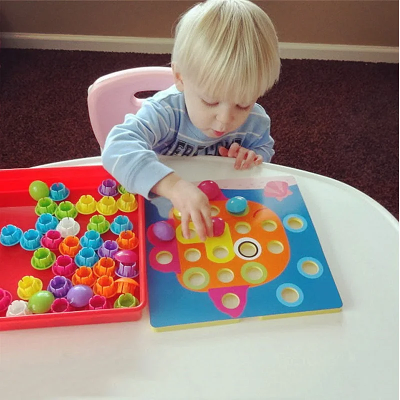 3D Puzzles Toys For Children Composite Picture Puzzle Creative Mosaic Mushroom Nail Kit Educational Game Toys For Kids 3D Puzzles Toys For Children Composite Picture Puzzle Creative Mosaic Mushroom Nail Kit Educational Game Toys For Kids