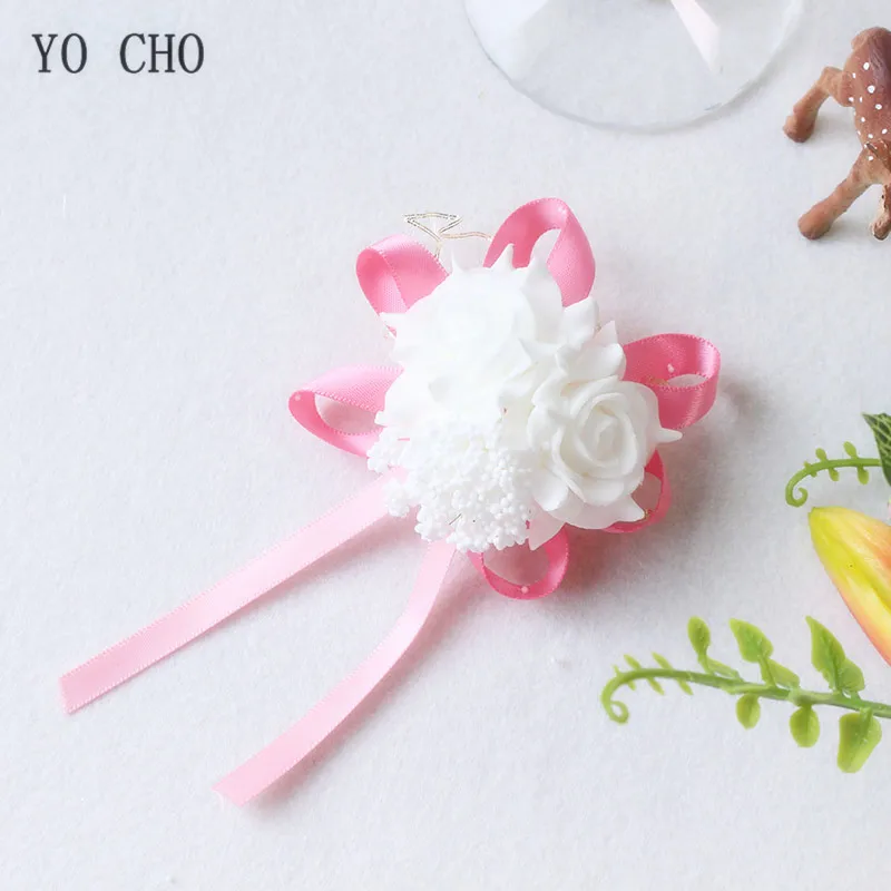 wrist corsage bracelet band bridesmaids flowers (112)