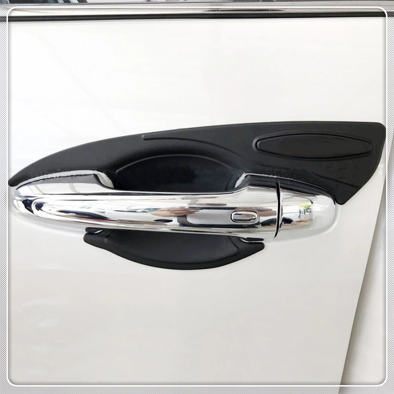 

For Toyota Hilux Revo 4 Door 2016 2017 2018 ABS Plastic Black Car Exterior Door Handle Bowls Cover Trim 4 Pieces Car Accessories