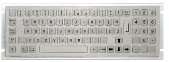 

#304 Stainless Steel Industrial Mini compact Keyboard, High Vandal-Proof keyboard with flat/non-protruding short travel 79 Keys