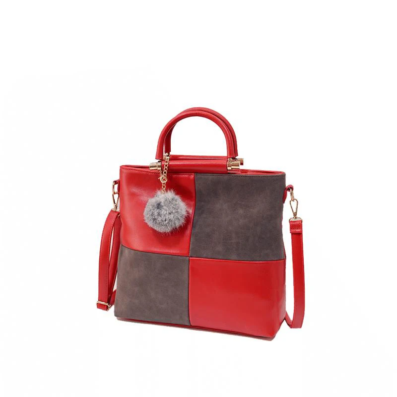 Korean Style Retro Large font b Handbag b font Women Classic Patchwork Plaid Hand Bag Vintage