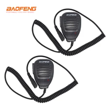 2 предмета/партия микрофон для Baofeng uv-5R иди и болтай Walkie Talkie Baofeng микрофон Динамик микрофон для UV-5R UV-5RA UV-5RE UV-3R UV-82 UV-8D