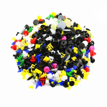 

200Pcs Mixed Auto Fastener Car Bumper Clips Retainer Car Fastener Rivet Door Panel Fender Liner for all car