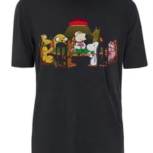 Женская футболка с рисунком собаки Играющие В Покер Смешные Скуби Ду и Co Cp27 унисекс черная футболка забавная хлопковая Повседневная футболка Femme