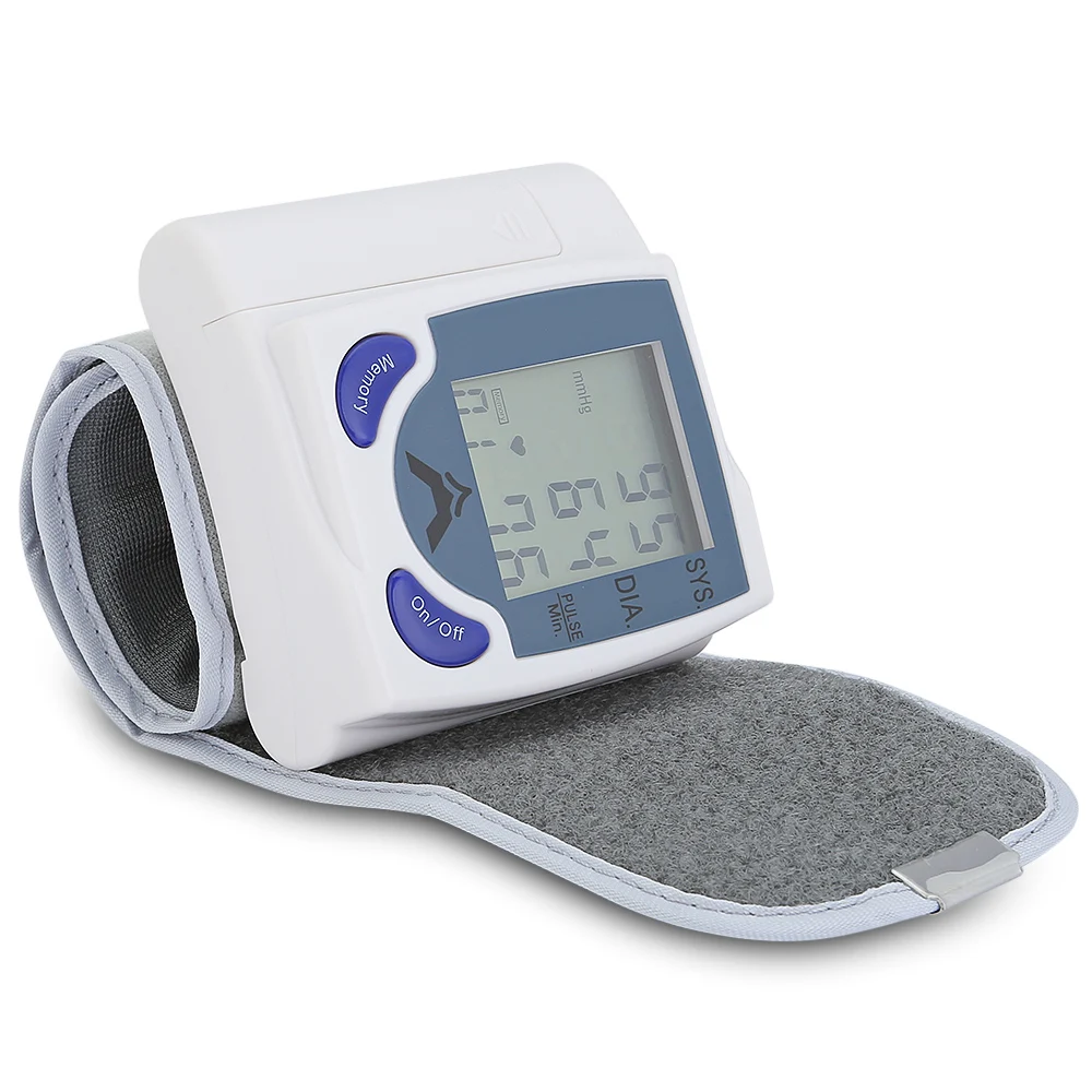 Здоровье и гигиена Автоматическая цифровая ЖК-дисплей наручные Приборы для измерения артериального давления Мониторы измерения Портативный тонометр метр для Приборы для измерения артериального давления Dia sys