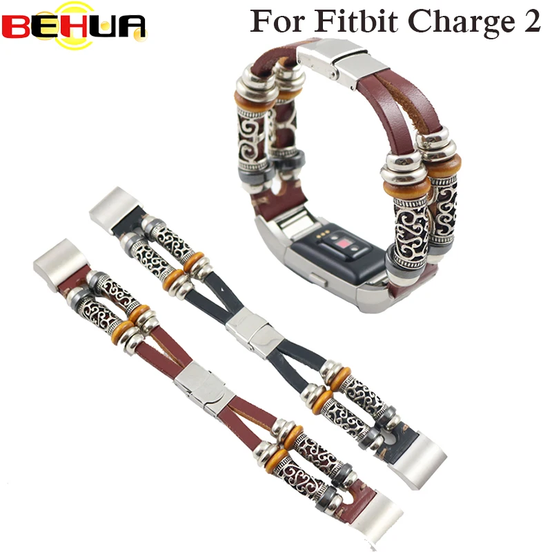 Высококачественный кожаный ремешок умный Браслет сменный для часов Fitbit Charge