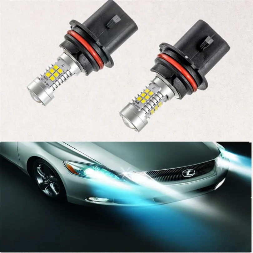 Car Accessories 2pcs 12V auto led lights 21W 2835 21SMD 9007 Led Car