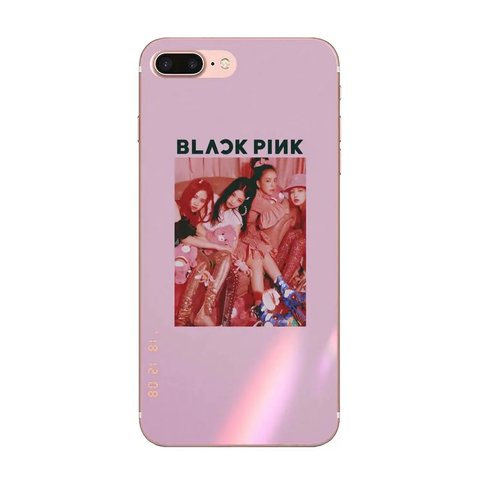 ТПУ чехол черный, розовый Blackpink K-pop Kpop для Galaxy J1 J2 J3 J330 J4 J5 J6 J7 J730 J8 mini Pro - Цвет: as picture