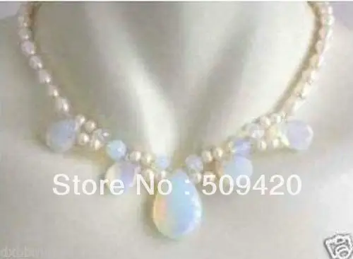 

Free ShippingBeautiful Jewellery REAL PEARL MOONSTONE NECKLACE