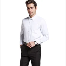 Модные Для мужчин рубашка мужской рубашки Мужская Мода Повседневное с длинным рукавом Бизнес официальная рубашка плюс Размеры