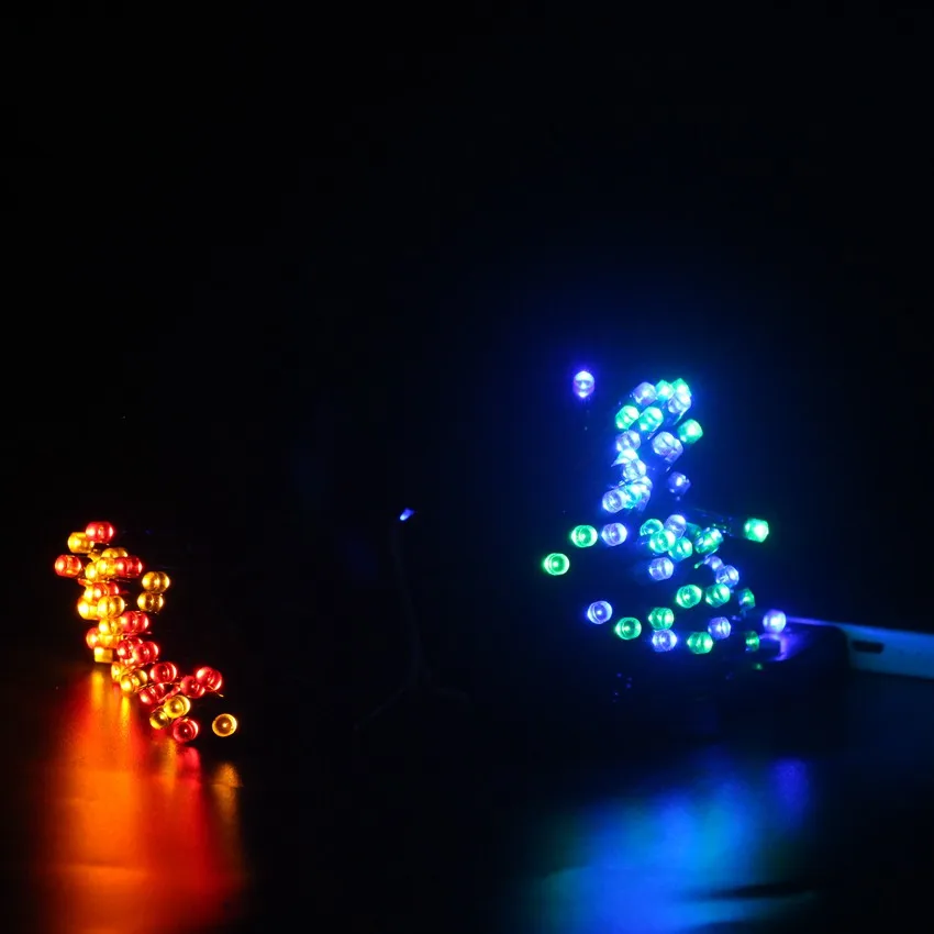 DC5V СВЕТОДИОДНЫЕ гирлянды 12 м 100led 22 200 светодиодная гирлянда с питанием от usb