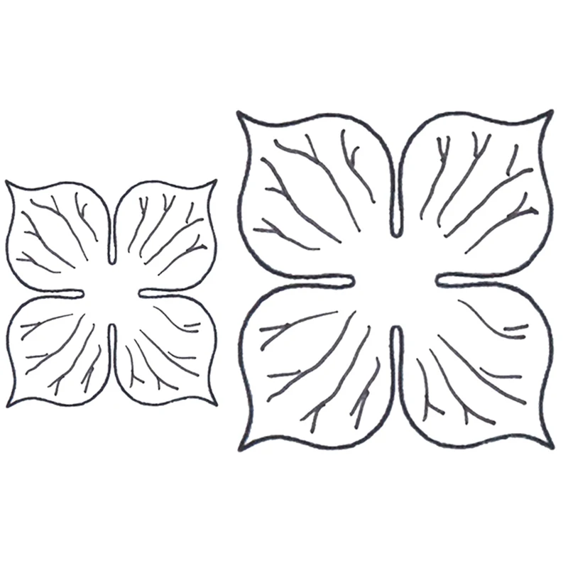 

ForeWan Metal Steel Cutting Dies Flower 2pcs Handcraft Die For DIY Scrapbooking Paper Album Cards Embossing Stencil