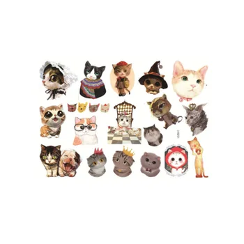 

2pcs/lot Kawaii animals Tailoring Paper Stickers Diary Decoration Scrapbooking diy Cute seal Sticker Stationery Supplies