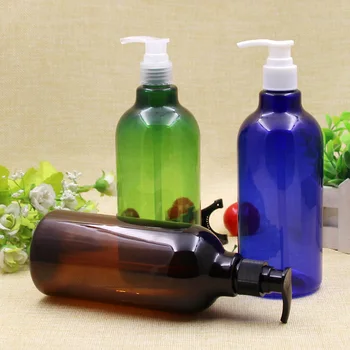 

500ml empty personal care PET emulsion pump bottles for cosmetics lotion refillable plastic bottles for shampoo ,shower gel