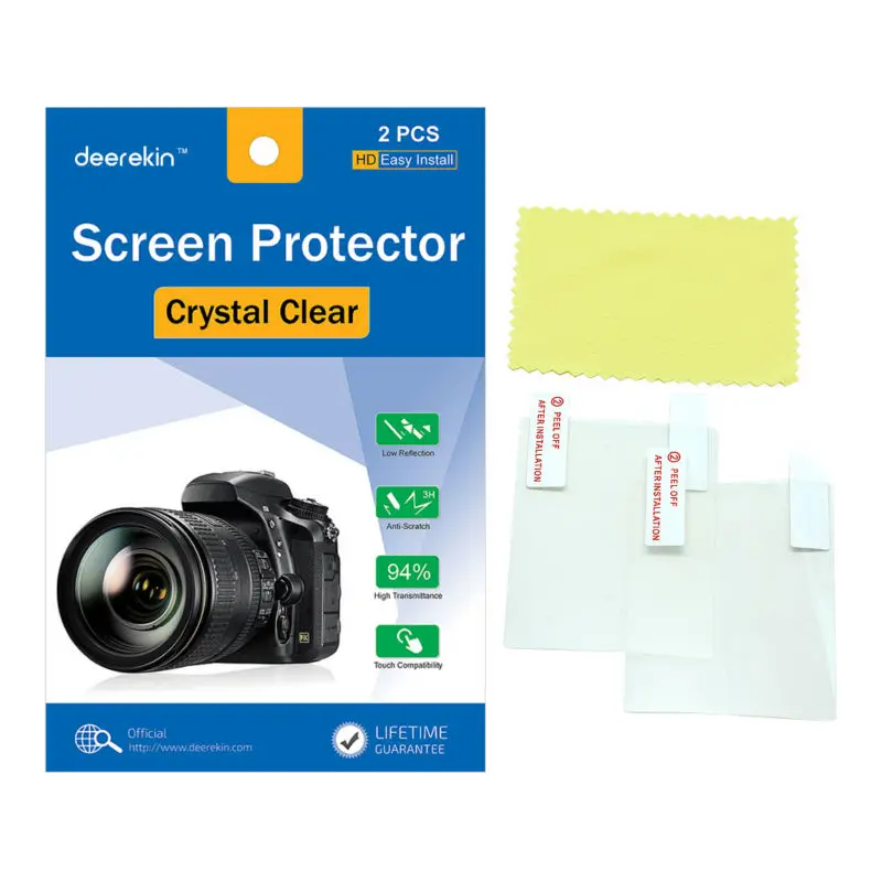 

2x Deerekin LCD Screen Protector Protective Film for Olympus OM-D E-M10 II III / EM10 Mark II III Digital Camera