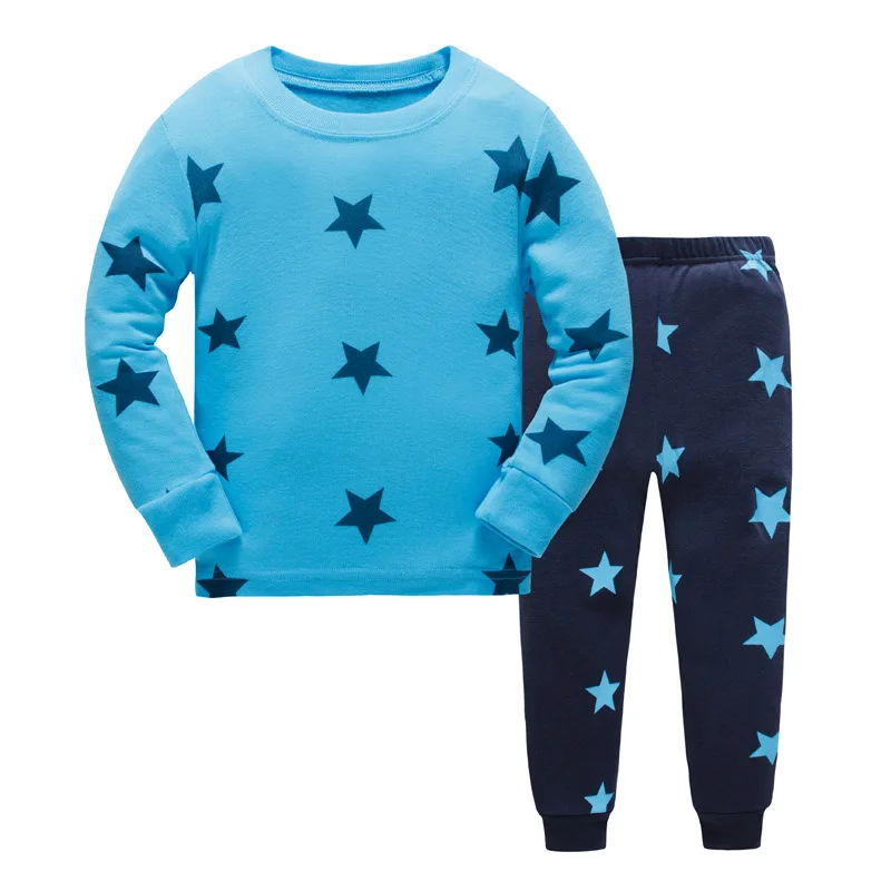 

New Cartoon Kids Pajama Sets Children Sleepwear Boys Nightwear Print Christmas Pajamas Retail Toddler Baby Pyjamas