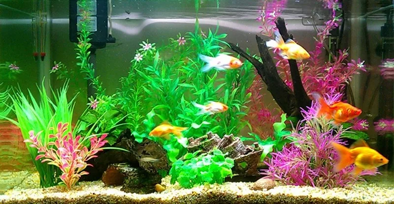 Высокая Моделирование Искусственный завод аквариум пейзаж Декор Трава Fish Tank Животные Коробка орнамент трава Главная Декоративные цветы