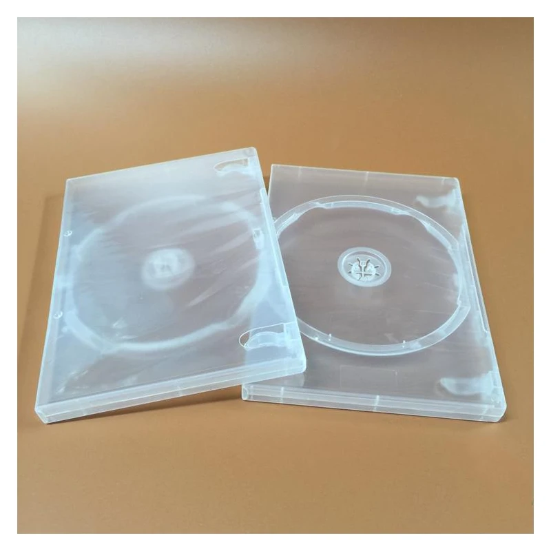 

2PCS 1DVD Transparent Soft Plastic Case 190X135X14mm Hold Insert / Hold 1 Disc