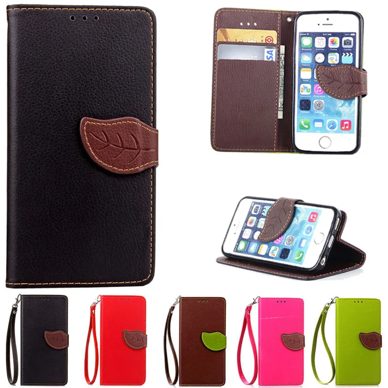 

Leather Case For Apple iPhone 5 5S Wallet Flip Style Book Cover With Card Holder Bag For Coque iPhone SE Case For IPHON 5 5S 5SE