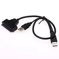 כונן קשיח כבל מתאם כונן דיסק קשיח 7 + 15 פין SATA ל- USB 2.0 כבל מתאם עבור 2.5 אינץ נייד HDD (3)