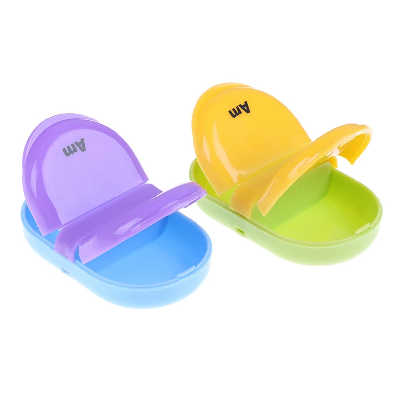 2 ячейки сплиттер Портативный таблетки коробка чехол медицина контейнер для