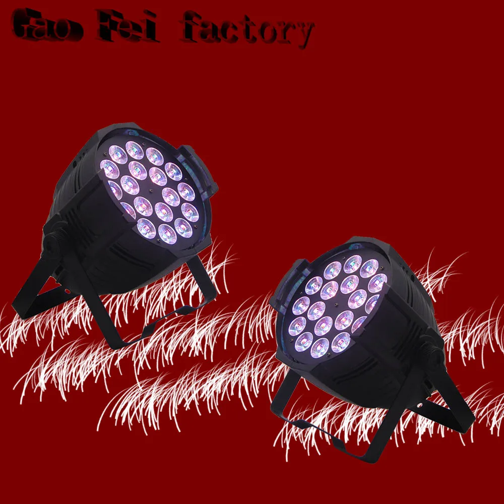 

2pcs/lot Professional RGBW 4in1 18x12W LED Par Light 8 Channel DJ Stage