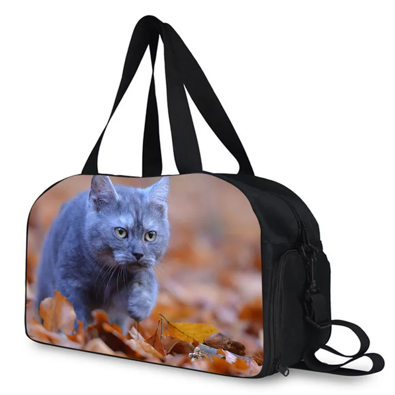 Anyfocus сумки бренда Для мужчин wo Для мужчин сумки, Pet Cat печати сумка для багажа высокого качества сумка Мода Прохладный дорожная сумка