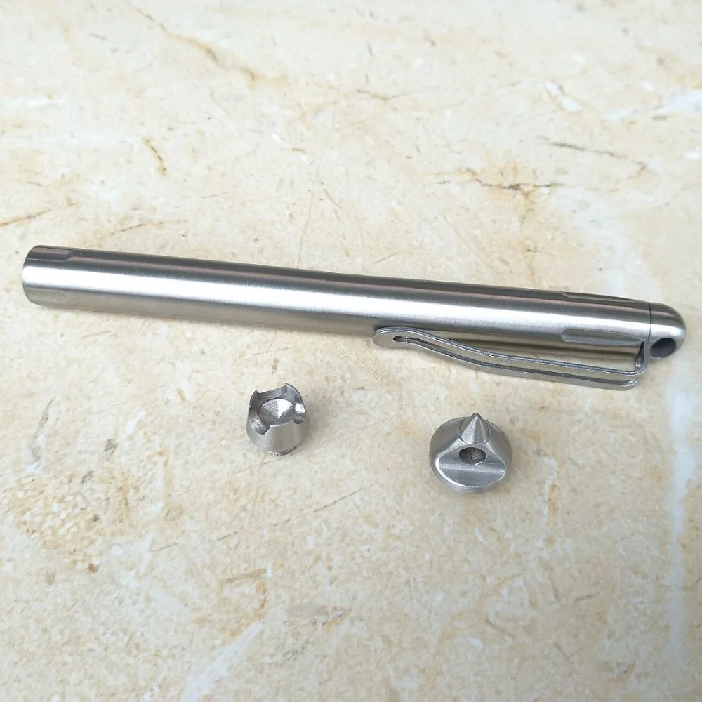 Тактическая ручка для самозащиты из нержавеющей стали принадлежности для защиты Открытый аварийный стеклянный выключатель инструмент 3 сменные ударные головки
