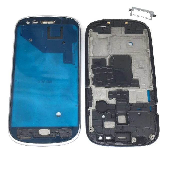 ЖК экран для Samsung Galaxy S3 mini передняя панель телефона I8190 I8200 с центральной рамкой
