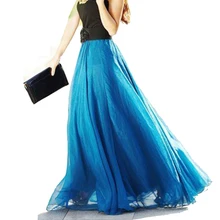 Высокая Талия Для женщин длинные Шифоновая юбка Для женщин s юбка белый длинный Лето Boho Макси юбка до пола Длина плиссированные юбки Saia