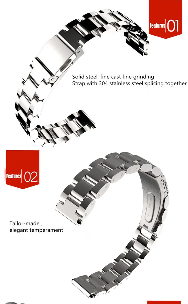 BOORUI новейший браслет из нержавеющей стали mi band 3 ремешок Безвинтовой регулируемый ремешок на запястье для xiaomi mi 3 умные браслеты с 4 цветами