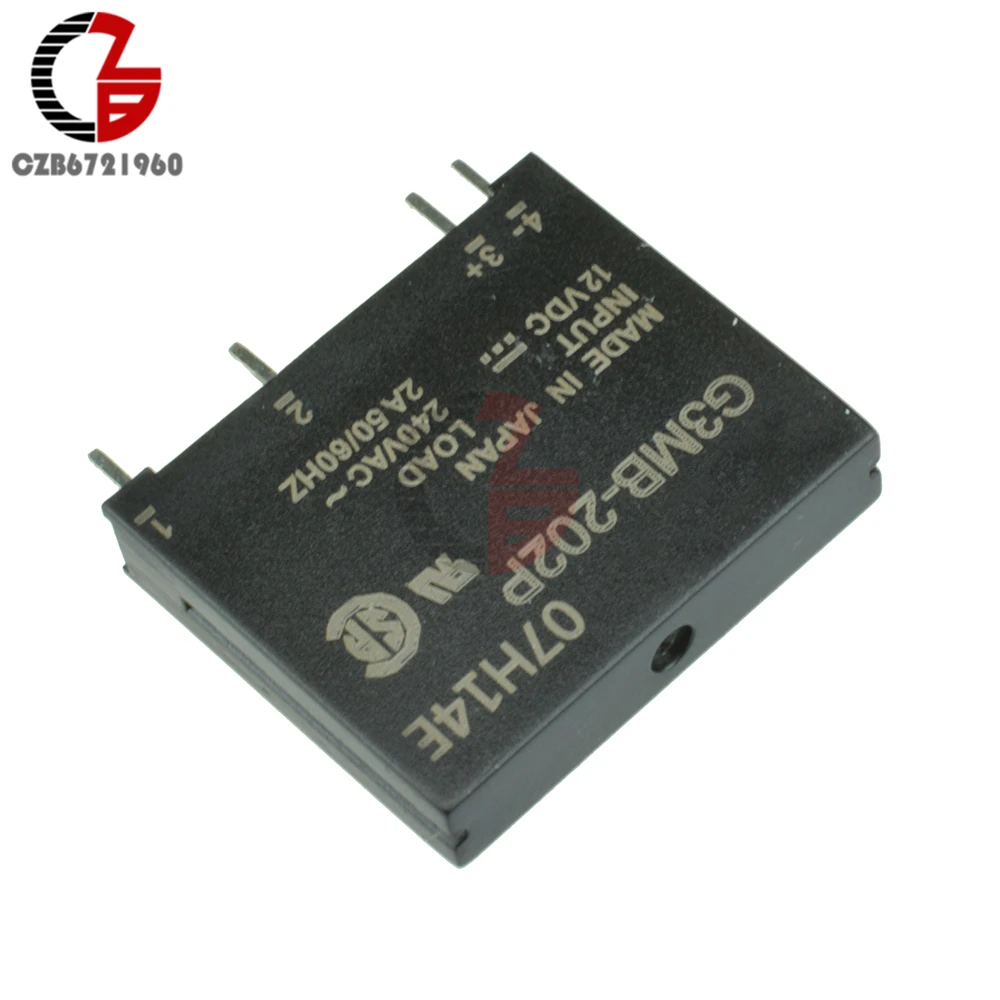 G3MB-202P DC-AC PCB SSR в 12VDC AC 2A Out 240 В твердотельный релейный модуль S