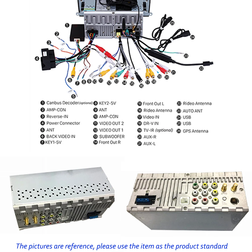 Discount Android 8.1 2 Din auto radio Multimedia reproductor de vídeo Universal auto stereo GPS map for Volkswagen Nissan Hyund Toyota 4