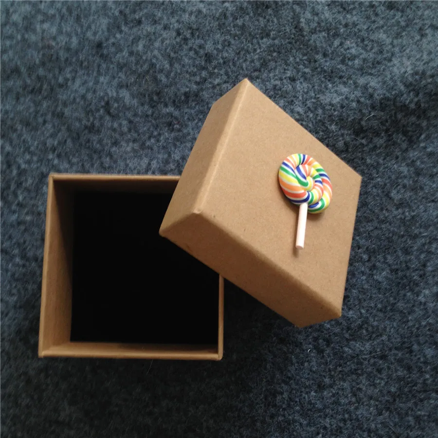 Buy Vintage Square Kraft Paper Box With