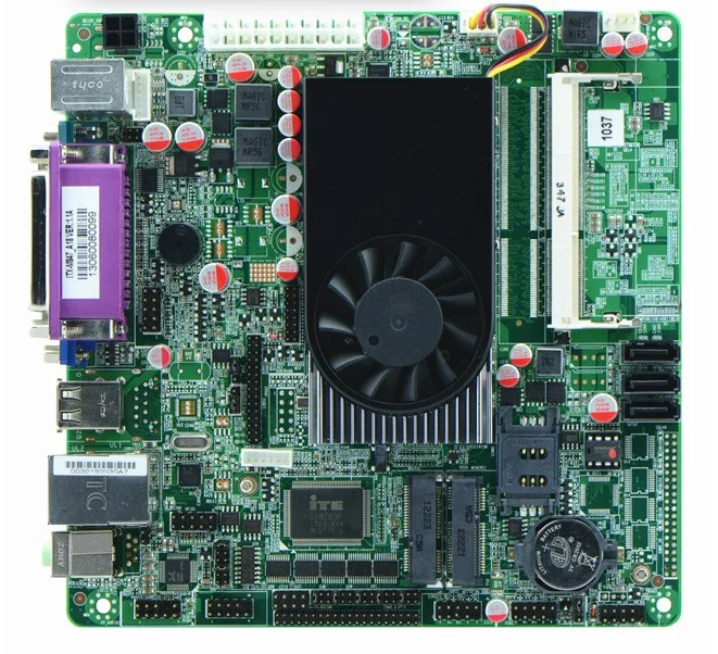1037U Dual Core 22nm CPU/ 6*COM/Dual 24bit LVDS/ POS Industrial Motherboards/ ATM Motherboards/ Mini ITX