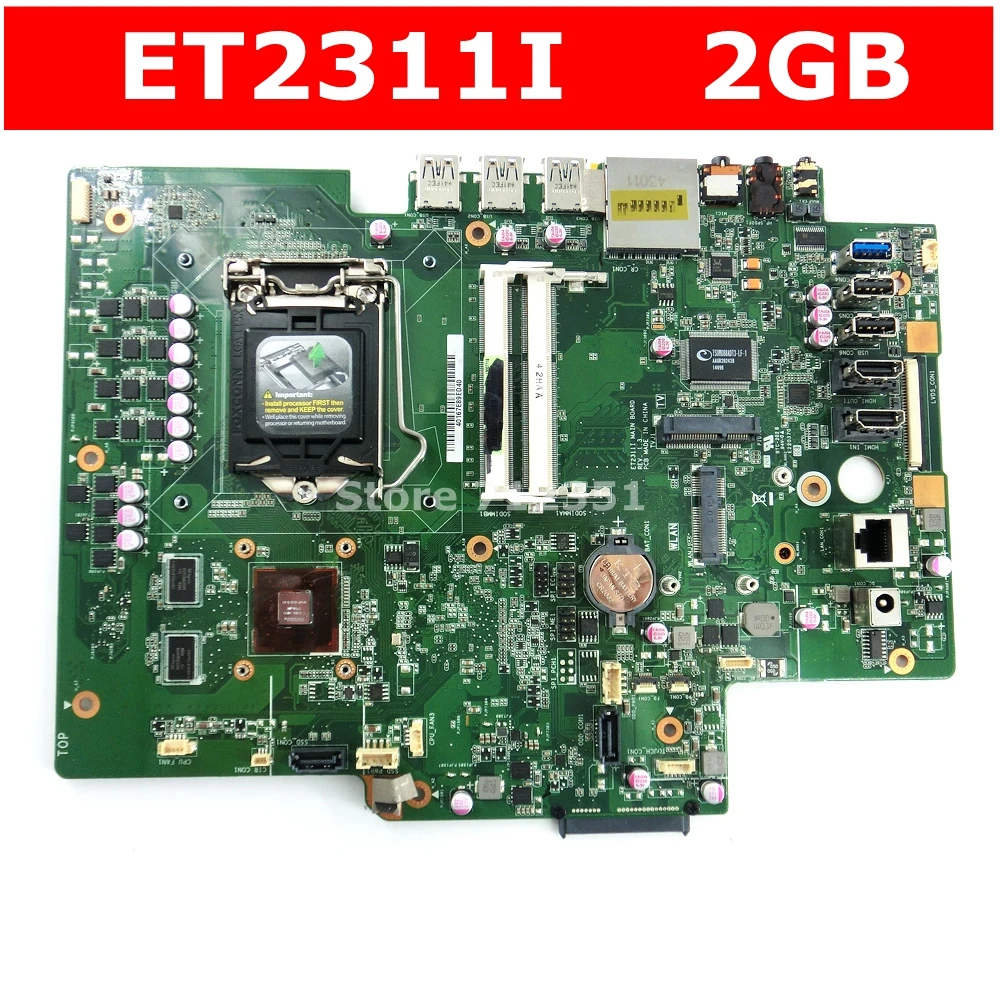 ET2311I 2 Гб видеокарта памяти все-в-одном материнская плата Версия 1,3 для ASUS ET2311I ET2311 материнская плата 90PT00L0-R01000 100% Протестировано