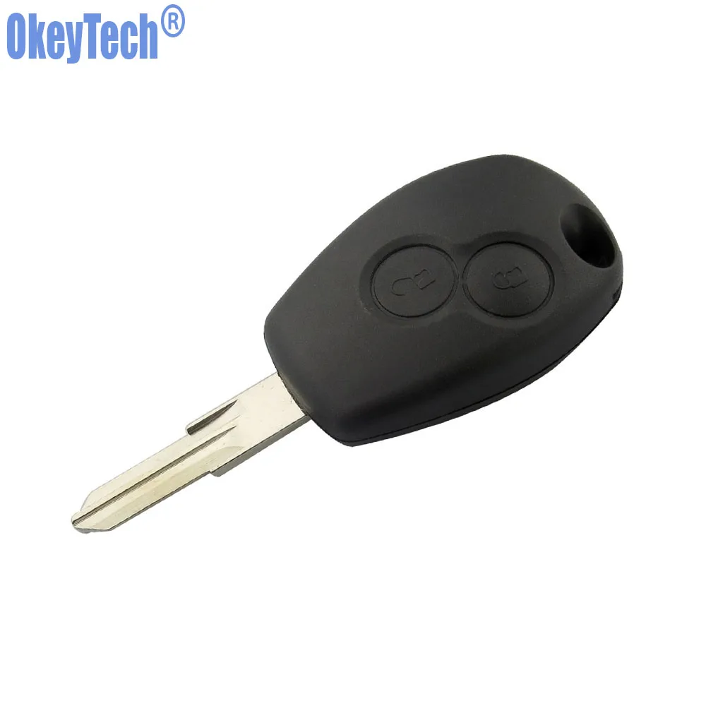 Пульт дистанционного ключа OkeyTech 433 МГц ID46 PCF7946 PCF7947 чип VAC102 лезвие подходит для Renault Clio DACIA Logan Sandero 2 кнопки дистанционного брелока