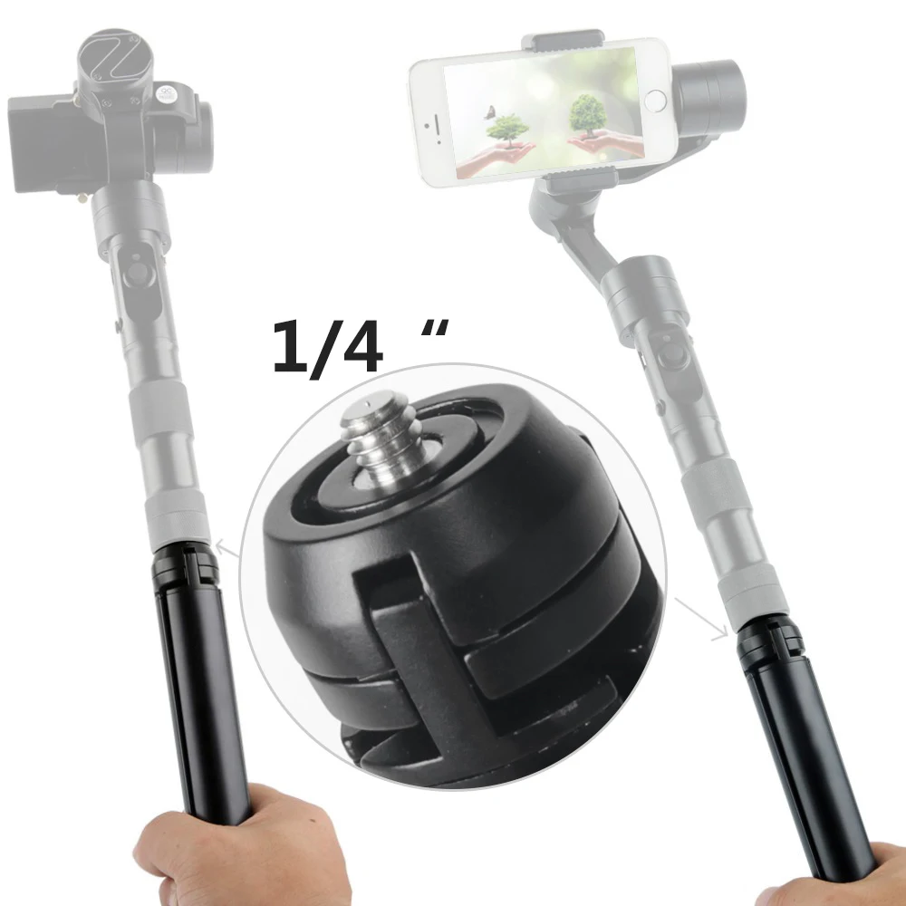 Противоскользящая селфи палка Штатив для Gimbals Zhiyun Smooth Q 4 Feiyu SPG G5 G6 монопод головка для DSLR камеры экшн-камеры