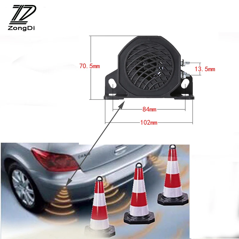 

ZD Car Reversing Remind Bullet Speaker Vehicle Horn Warning For Volvo S60 V70 XC90 Subaru Forester Peugeot 307 206 308 407 2008