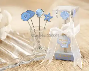 

wedding favor gift and giveaways for guest -- Seaside Hors d'oeuvre Picks Fruit fork(set of 4 picks) party Gifts 100sets/lot