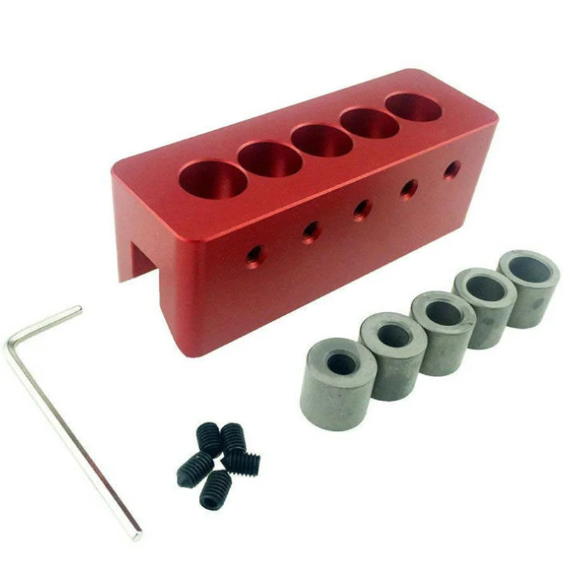 

90 Degree Angle Hole Drilling Jig Accessories Kit V Shape with Wood Dowel Center Drill Bit Set Drill Guide
