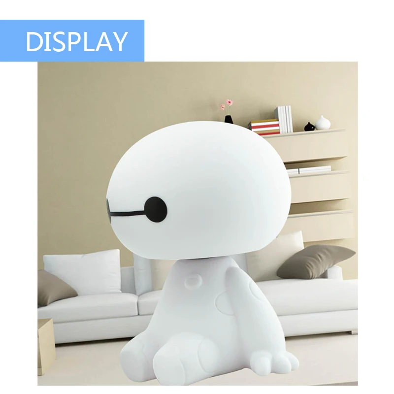 NOANS Авто интерьерные украшения качающаяся голова кукла робот Baymax Автомобильные украшения подарок для Ford Lada Mitsubishi Renault Citroen