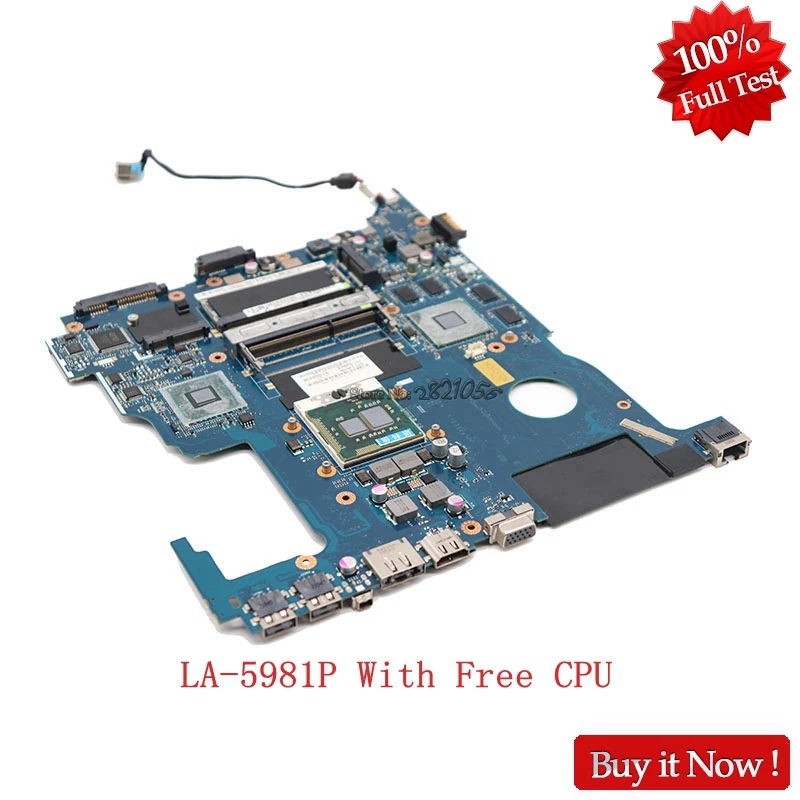 

Nokotion For ACER ASPIRE 5943 Laptop Motherboard MBPVQ02002 MB.PVQ02.002 3LMFGT.039 NCQF0 LA-5981P DDR3 HM55